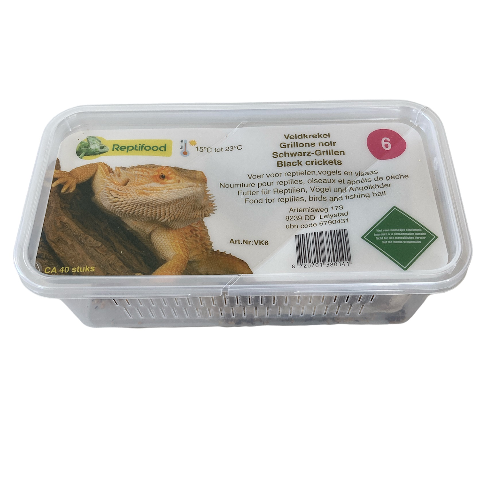 Veldkrekel maat 6 in doosje